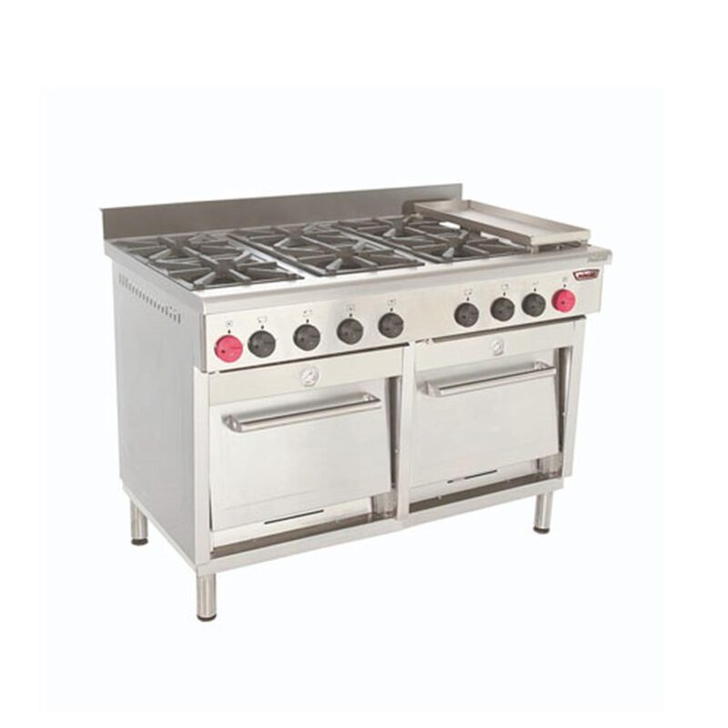Cocina 6P / 2 hornos 1 plancha churrasquera